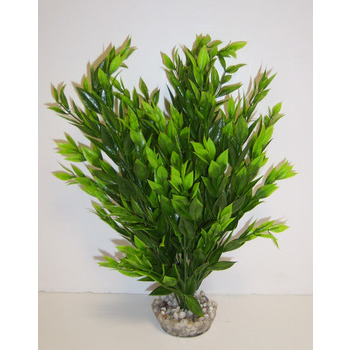 Décor aquarium buisson plante : vert