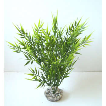 Décor aquarium : décor bambou vert