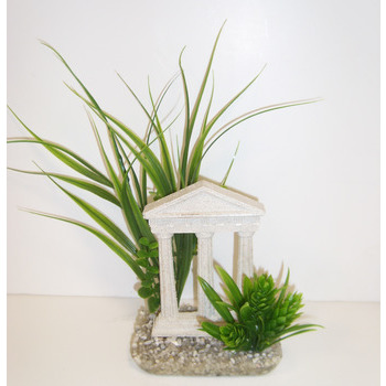Décor d'aquarium: Plante et colonne