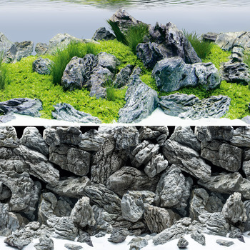 Poster aquarium rochers/aquascape Poster T. 4 XL