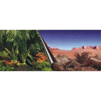 Poster aquarium Jungle & Dessert 120x50cm