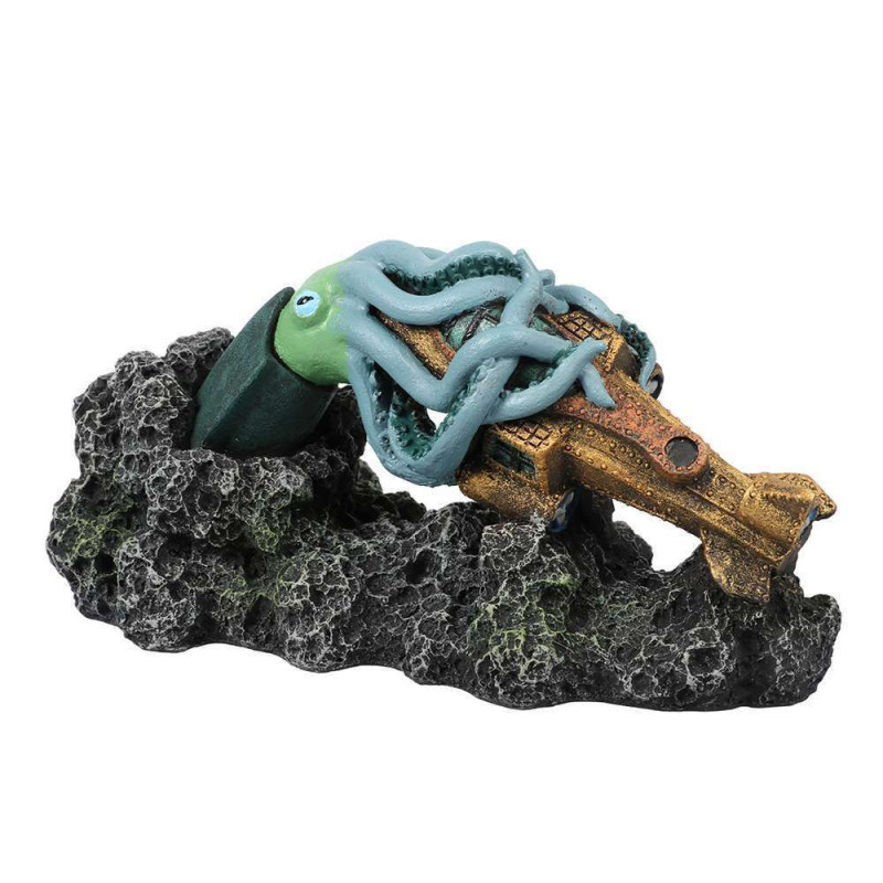 Décoration pour aquarium Jules Verne, Kraken S - 1