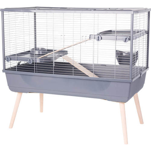 Cage Neolife 100 Rab1 gris pour lapin
