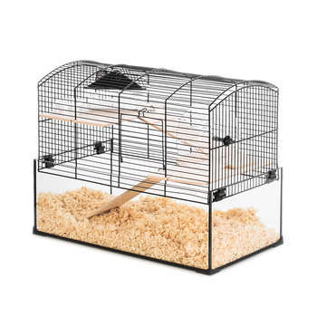 Cage Neo Panas, petit rongeur, noir, H40 cm