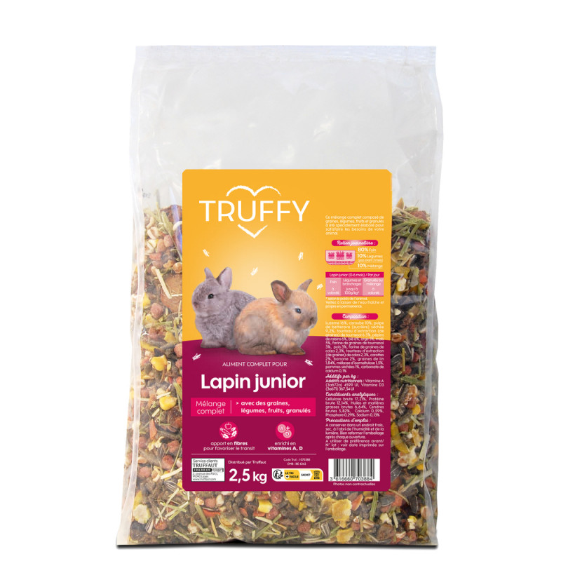 Mélange complet pour lapin junior 2. 5kg