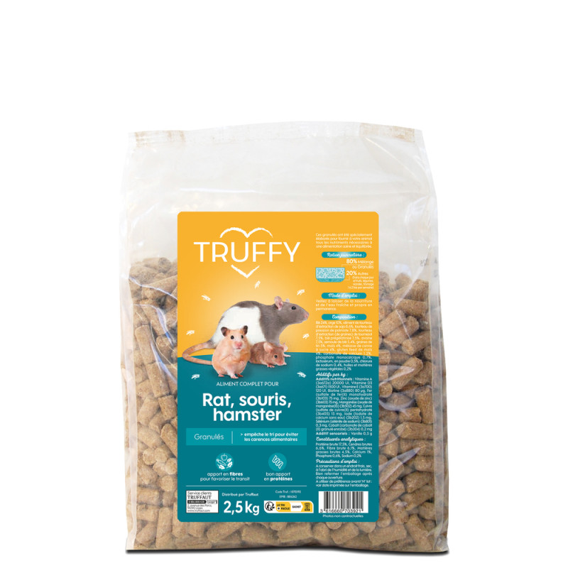 Granulés rat, souris, hamster 2. 5kg
