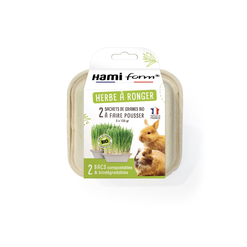 Herbe à ronger, pour lapin et cochon d'Inde - 2x12
