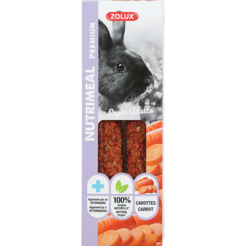 Friandises pour lapin, stick Nutrimeal premium car