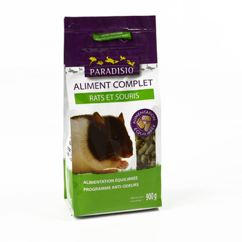 Aliment complet Paradisio : rat, souris 900g