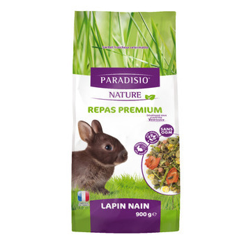 Aliment complet lapin nain adulte : 900 gr