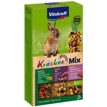 Kracker combi noix fruits bois legumes lapins nain