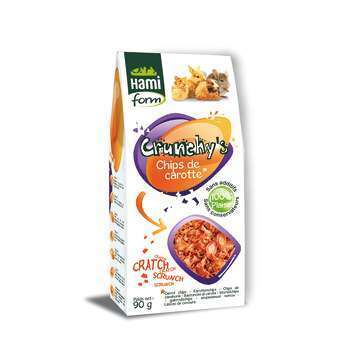 Crunchy's Chips de carotte 90 gr rongeurs