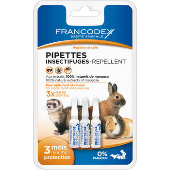 Pipettes insectifuges grands rongeurs