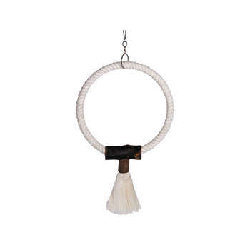 Jouet oiseau anneau : coton rond 49cm