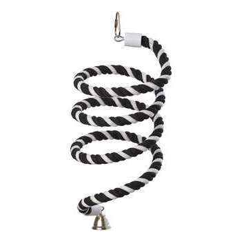 Corde coton en spirale pour grande perruche et per