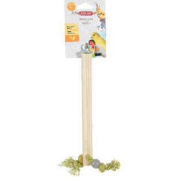 Perchoir bois corde L pour oiseau