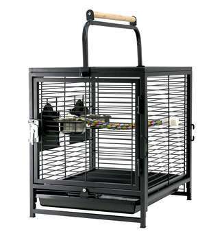 Cage transport oiseaux/perroquets 2 en 1