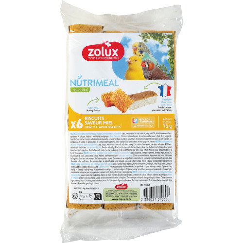 Biscuits Nutrimeal, Saveur miel pour oiseaux domes
