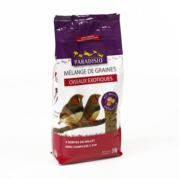 Mélange de graines pour oiseaux exotiques - 3 kg