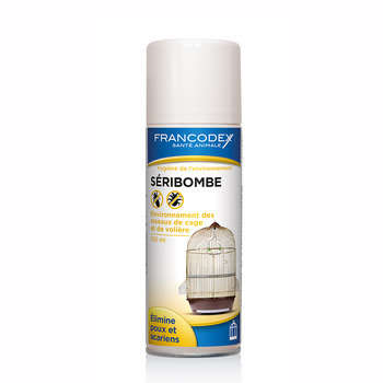 Hygiène cage oiseau : Séribombe 150ml