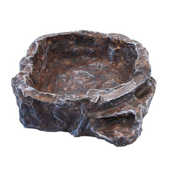 Abreuvoir pour reptile, couleur marron (taille méd