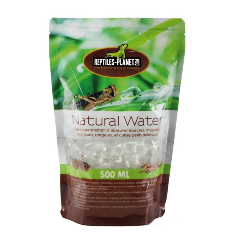 Eau en gelée Natural Water pour insectes et reptil
