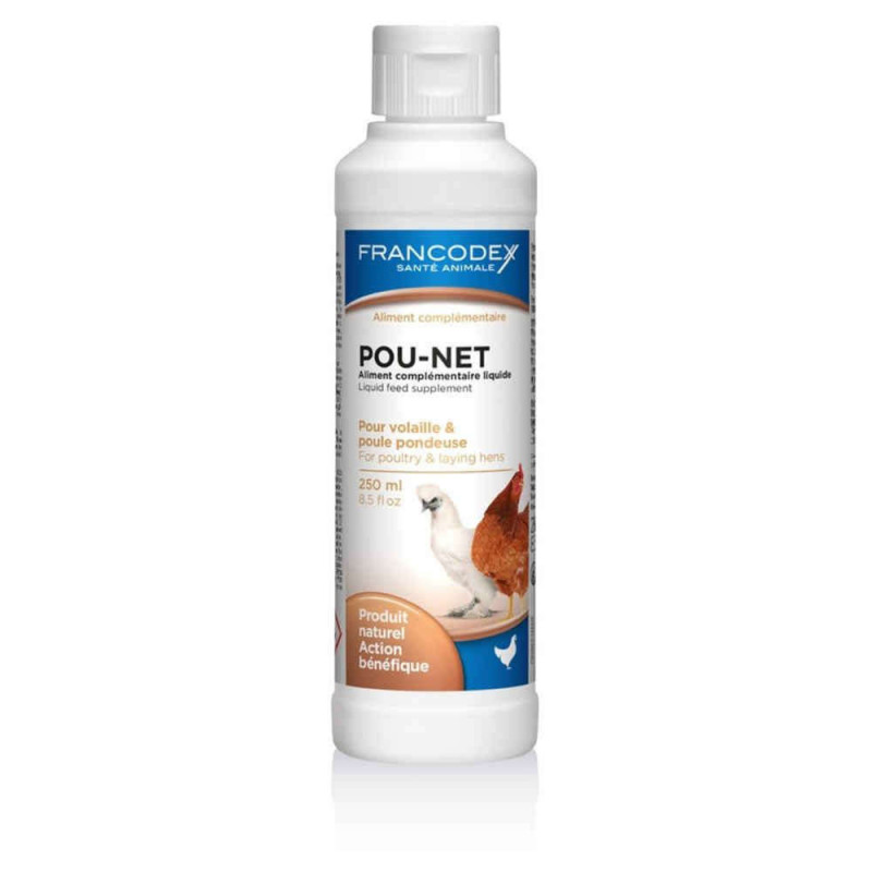 Aliment complémentaire liquide Pou Net pour volail