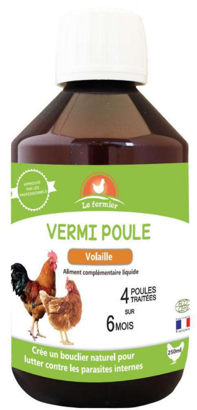 Aliment complémentaire vermi poule 250 ml