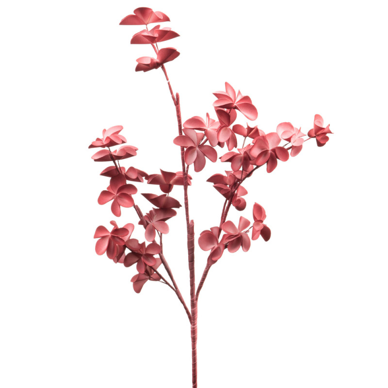 Tige fleur artificielle Alma, coloris rose - H. 89