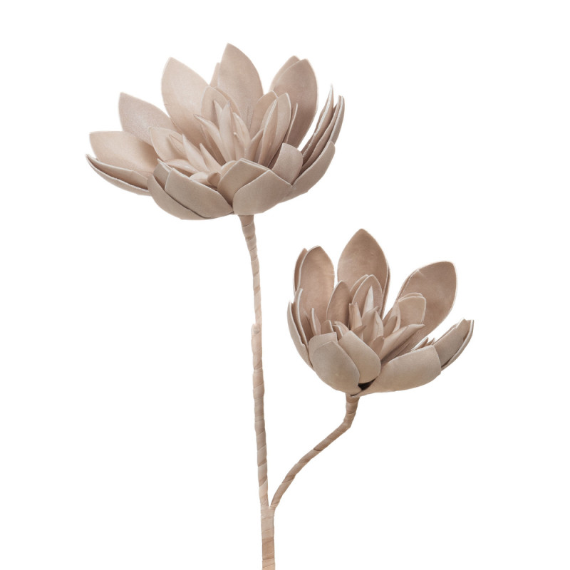 Tige fleur artificielle Lana, coloris champagne -