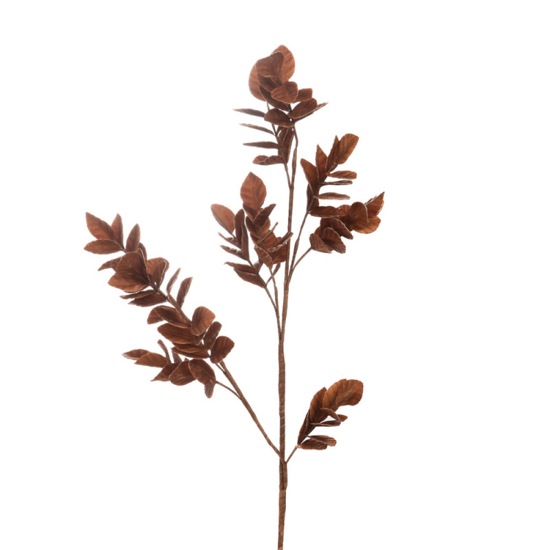 Tige fleur artificielle Théa, coloris noisette - H