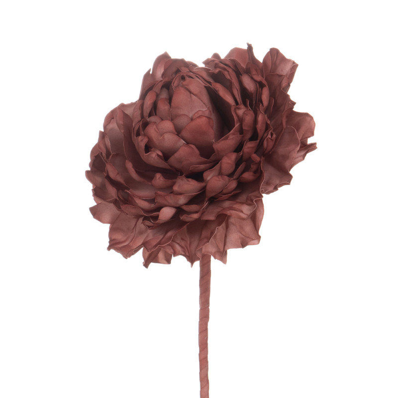 Tige fleur artificielle Maeva, coloris rose - H. 8