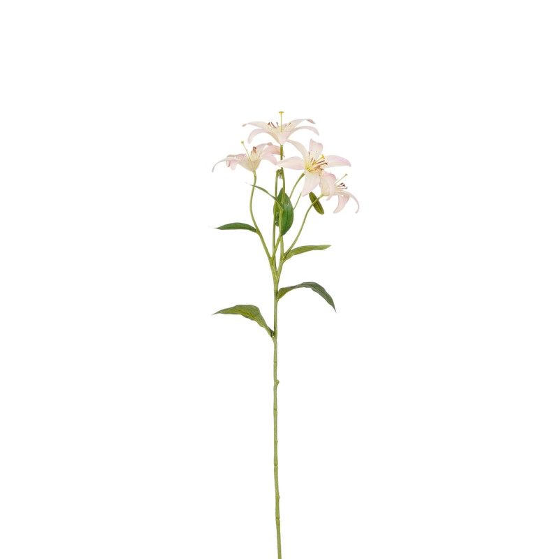 Fleur artificielle - Lis rose - L. 63cm
