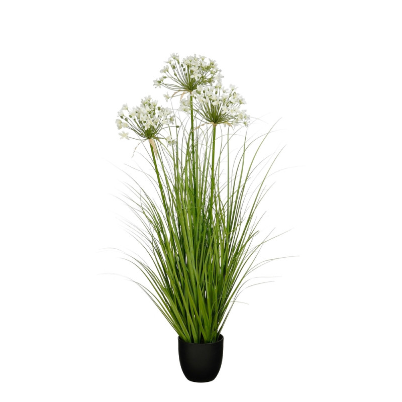 Plante artificielle - Allium ampeloprasum en pot b