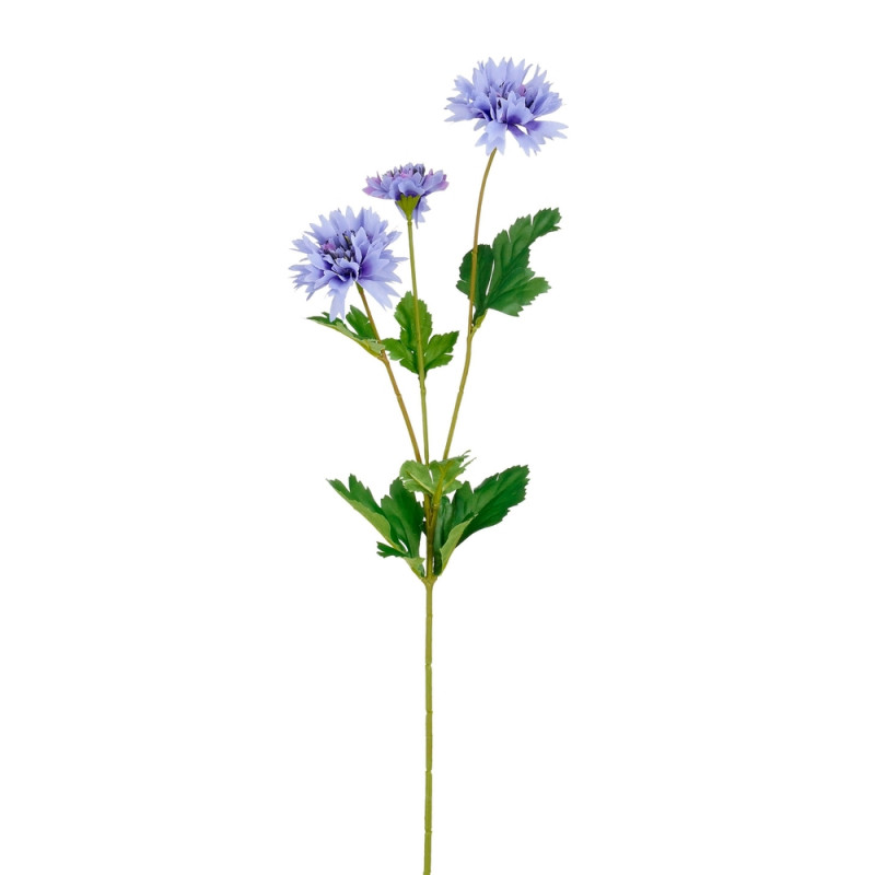 Fleur artificielle - Bleuet bleu L. 66cm