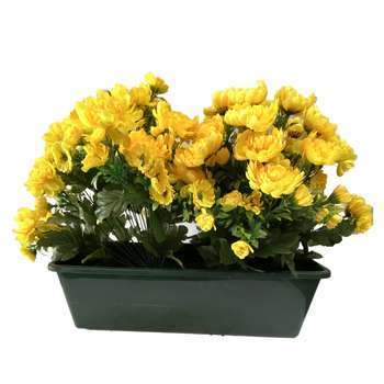 Jardinière 40Cm de 48 chrysantheme jaune , H35CM -