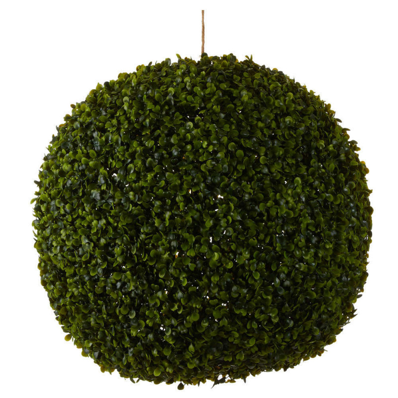 Plante artificielle : Boule de buis vert