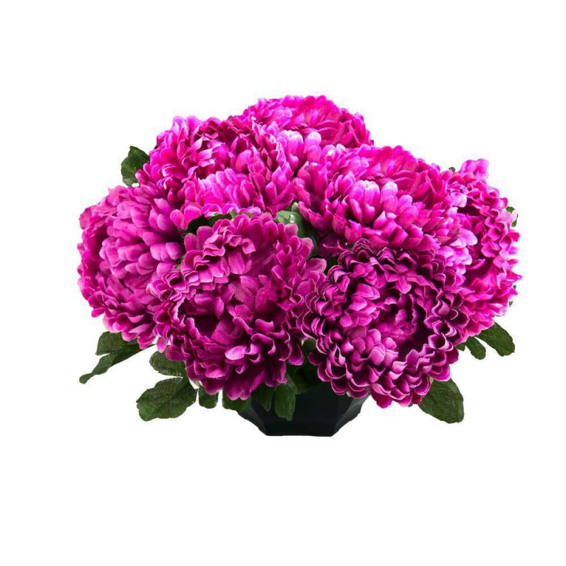 Coupe de chrysanthèmes artificielles à 14 tiges