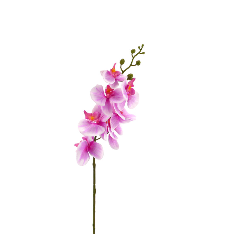 Fleur artificielle tige d'orchidée marbrée lavande
