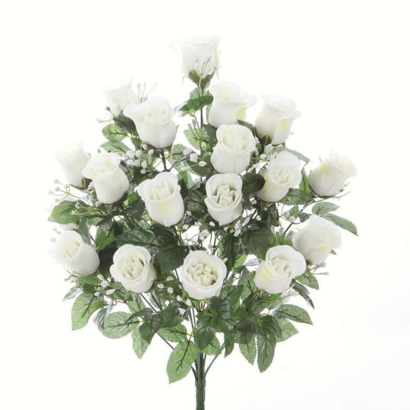 Bouquet artificiel rose Gyspophile 18 tiges