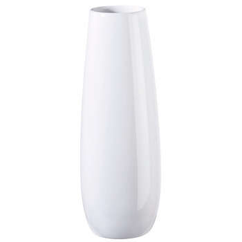 Vase Ease en céramique, blanc Ø 6 x H. 25 cm