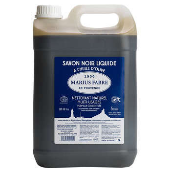 Savon noir à l'huile d'olive:bidon de 5L