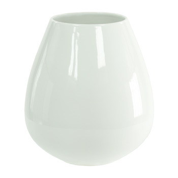 Vase Ease XL : céramique, blanc d.28xh.32cm