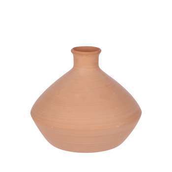 Vase : terre cuite, h.15xd.18cm