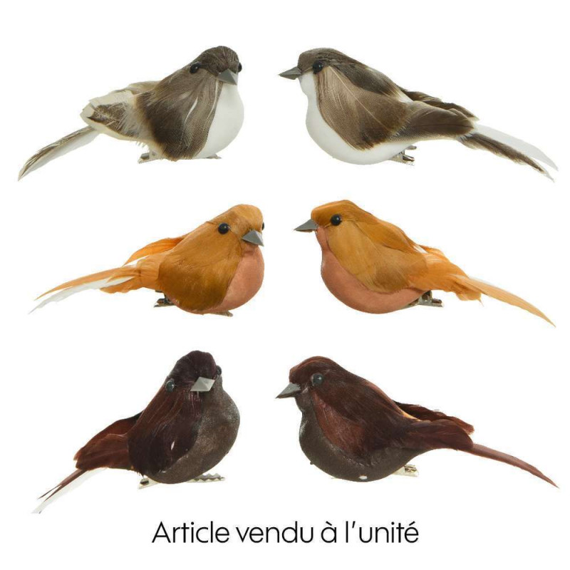 Oiseau, décor en mousse 3. 5x9x4cm