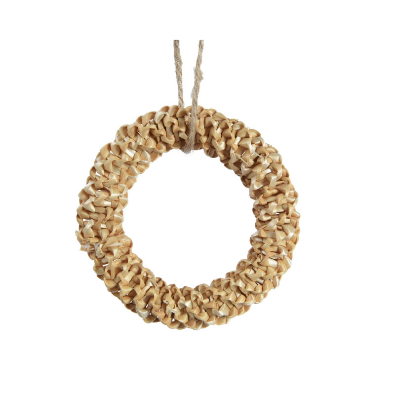 Suspension couronne paille d 14 cm