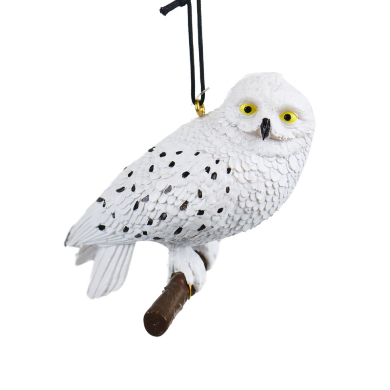 Suspension de Noël en résine : Hedwige en 3D - H.