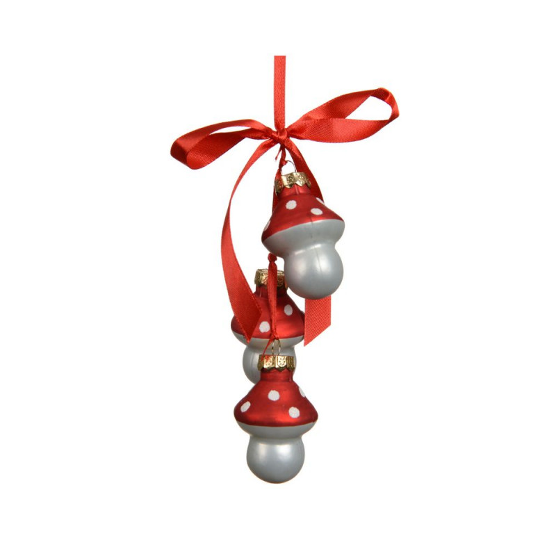 Décoration de Noël à suspendre 'Champignon', color