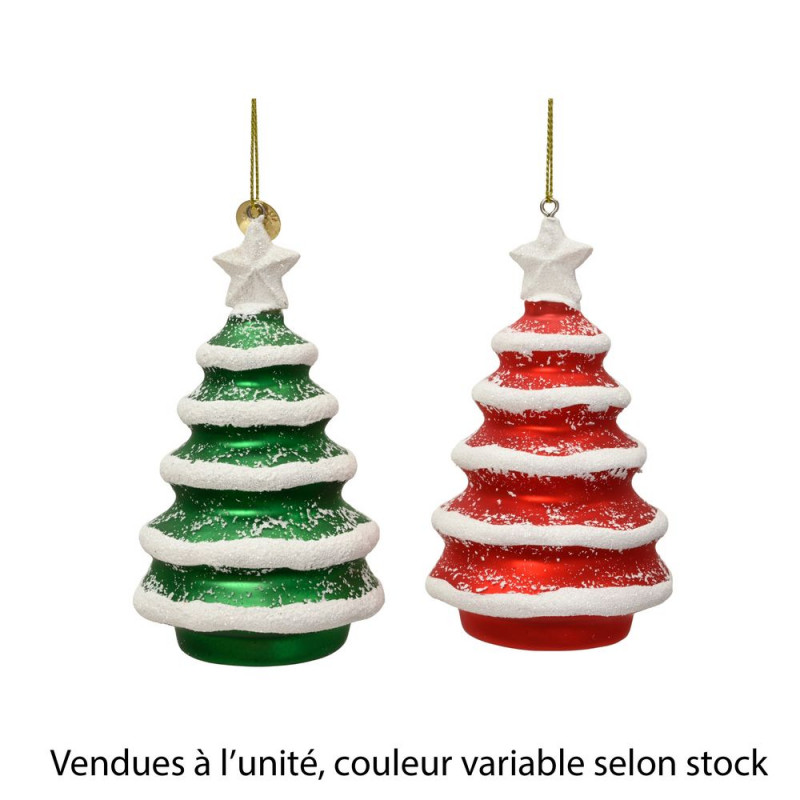 Suspension de Noël 'Sapin étoile', coloris variabl