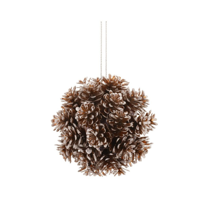 Boule de Noël 'Pomme de pin', coloris marron - D.